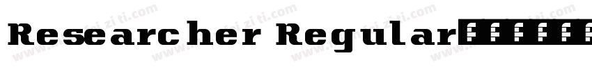 Researcher Regular字体转换